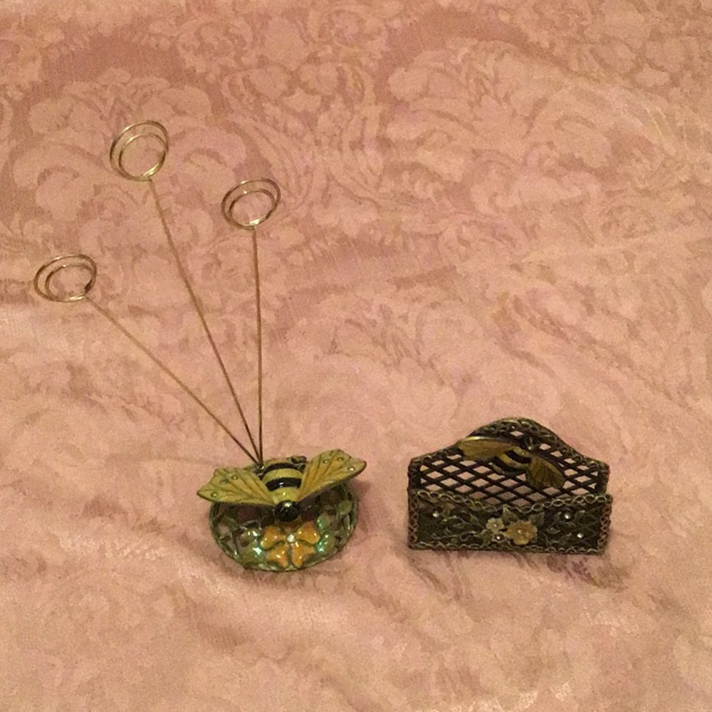 Business card holder and picture holder